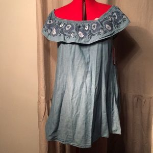 Boho Chambray Dress